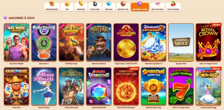 BillyBets Casino machines à sous